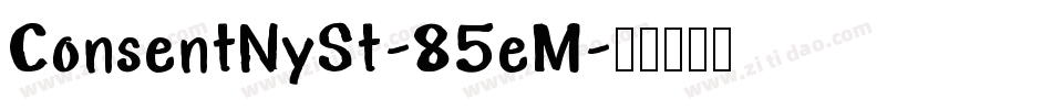 ConsentNySt-85eM字体转换