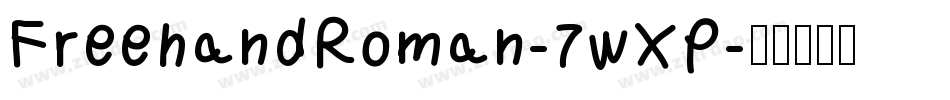 FreehandRoman-7wXP字体转换