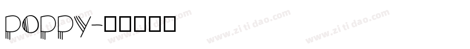 poppy字体转换