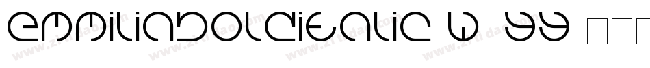 EmmiliaBoldItalic-W7yY字体转换
