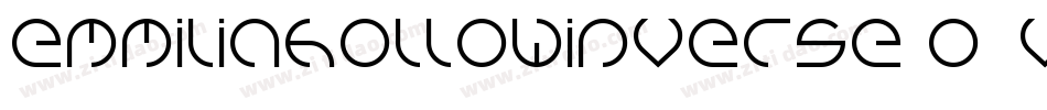 EmmiliaHollowInverse-O8Vd字体转换