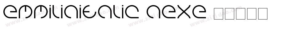 EmmiliaItalic-aexE字体转换
