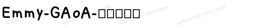 Emmy-GAoA字体转换