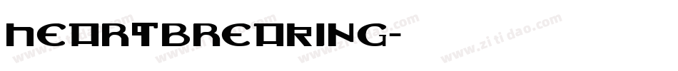 heartbreaking字体转换