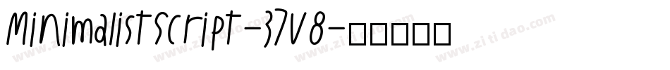 MinimalistScript-37V8字体转换