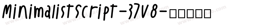 MinimalistScript-37V8字体转换