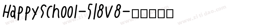 HappySchool-518v8字体转换