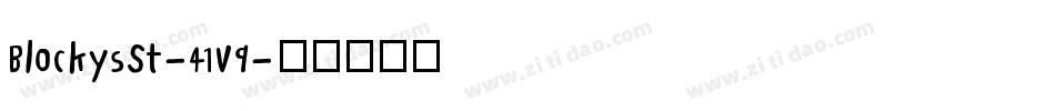 BlockysSt-41V9字体转换