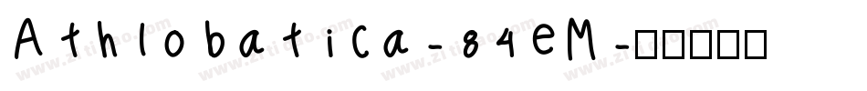 Athlobatica-84eM字体转换