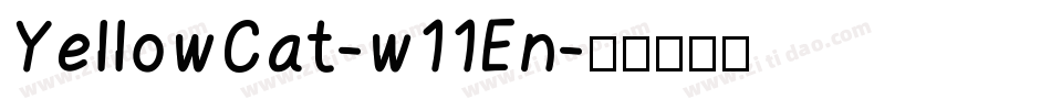 YellowCat-w11En字体转换