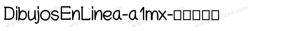 DibujosEnLinea-a1mx字体转换