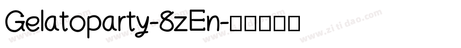 Gelatoparty-8zEn字体转换