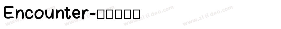 Encounter字体转换