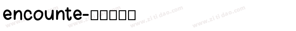 encounte字体转换