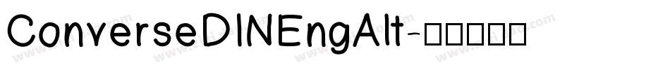 ConverseDINEngAlt字体转换