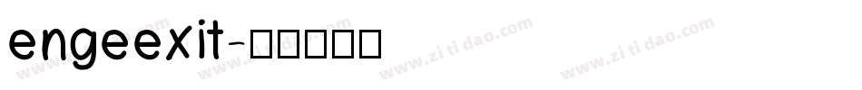 engeexit字体转换