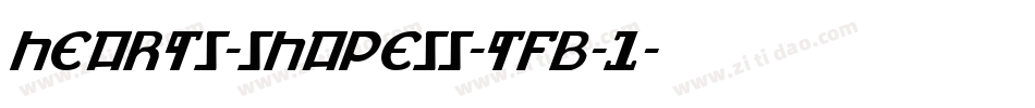 hearts-shapess-tfb-1字体转换