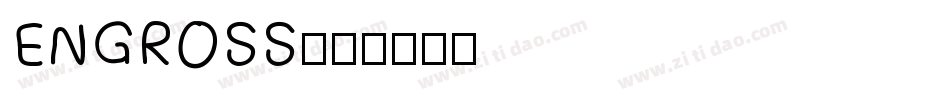 ENGROSS字体转换