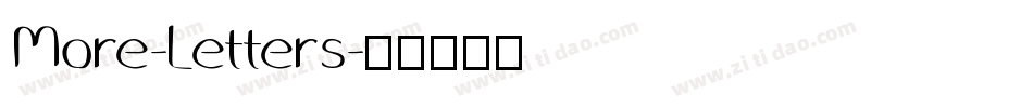 More-Letters字体转换