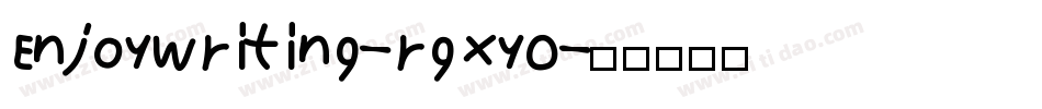 EnjoyWriting-rgxyO字体转换