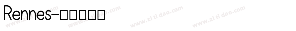 Rennes字体转换