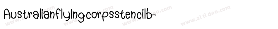 Australianflyingcorpsstencilb-4ZEp字体转换