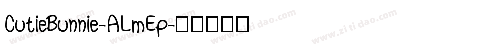 CutieBunnie-ALmEp字体转换