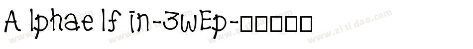 Alphaelfin-3wEp字体转换