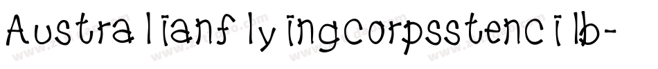 Australianflyingcorpsstencilb-4ZEp字体转换