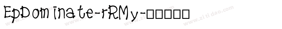 EpDominate-rRMy字体转换