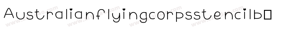 Australianflyingcorpsstencilb-4ZEp字体转换
