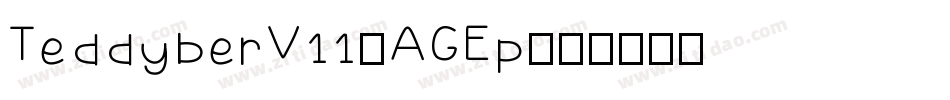 TeddyberV11-AGEp字体转换