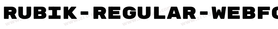 RUBIK-REGULAR-WEBFON字体转换