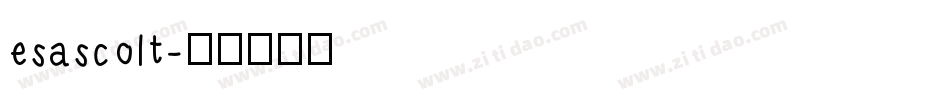 esascolt字体转换