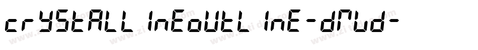 CrystallineOutline-DMwd字体转换