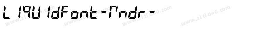 Liquidfont-Mndr字体转换