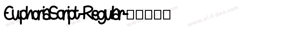EuphoriaScript-Regular字体转换