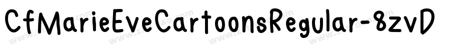 CfMarieEveCartoonsRegular-8zvD字体转换