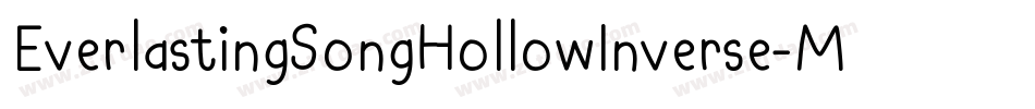 EverlastingSongHollowInverse-MRWr字体转换