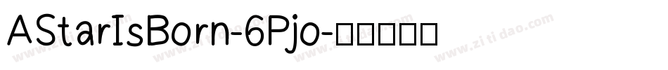 AStarIsBorn-6Pjo字体转换