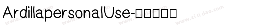 ArdillapersonalUse字体转换