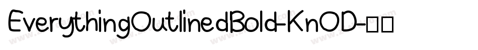 EverythingOutlinedBold-KnOD字体转换