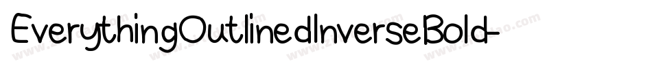 EverythingOutlinedInverseBold-2R4w字体转换
