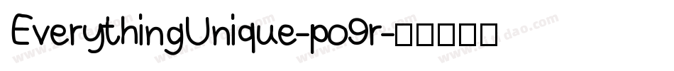 EverythingUnique-po9r字体转换