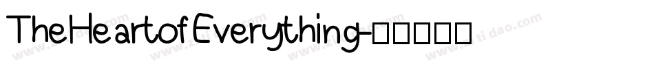 TheHeartofEverything字体转换
