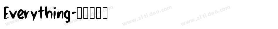 Everything字体转换