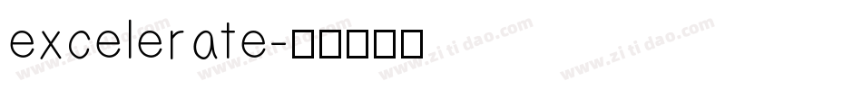 excelerate字体转换