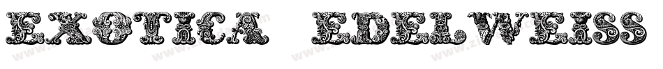 Exotica-Edelweiss字体转换