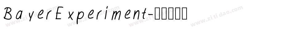 BayerExperiment字体转换