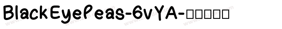 BlackEyePeas-6vYA字体转换